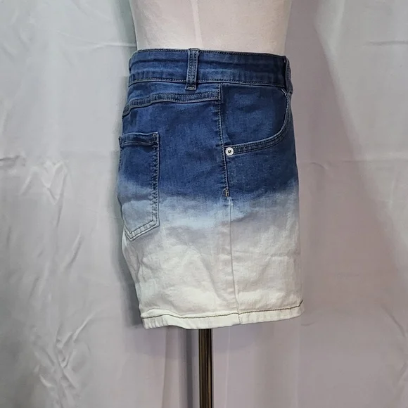 Thereabouts Girls Dip Dye High Rise Jean Shortie Shorts Plus Size 2XL/20.5 - Picture 7 of 11